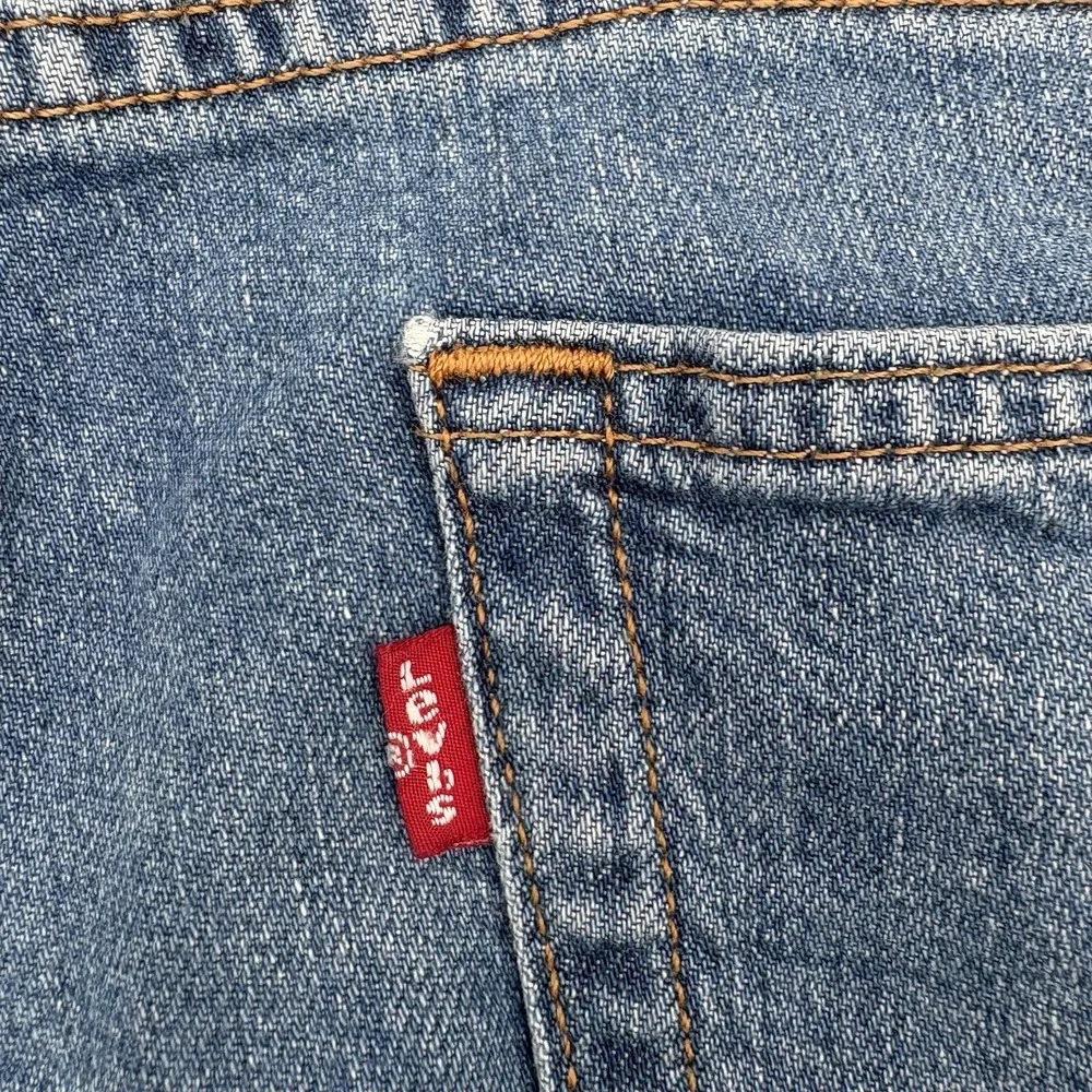 Levi's 505 Mens Jeans 36x30 Regular Fit Straight Leg Blue Denim Denim Pants